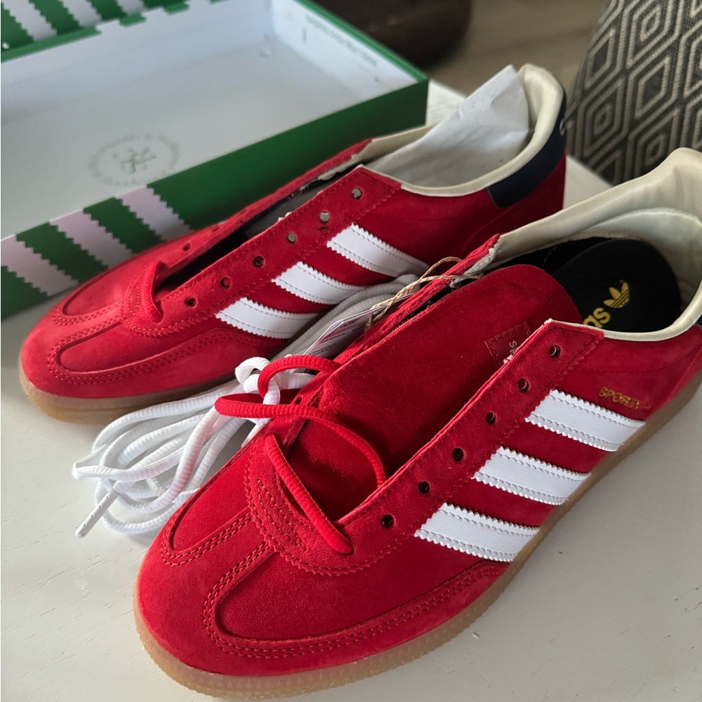 Adidas and Sporty and Rich Olympic sold out Collaboration 7.5 Men red sneakers